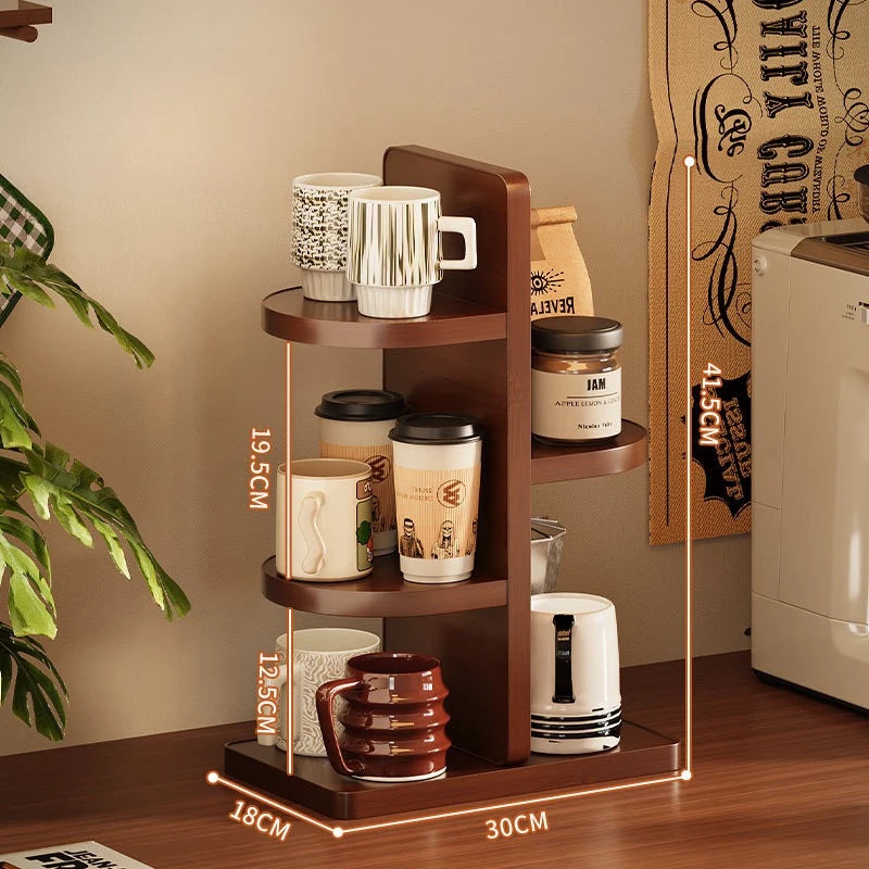 Multifunctional Desktop Multi-layer Cup Holder Office Simple Small Flower Stand Kitchen Countertop Rack Seasoning Storage Rack