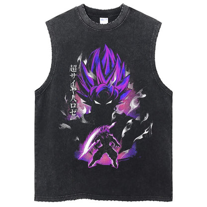 Dragon Ball Anime GYM Sleeveless Tshirt Vintage Sports Tank Tops Streetwear Sleeveless Graphic Harajuku Cotton Vest T-Shirts