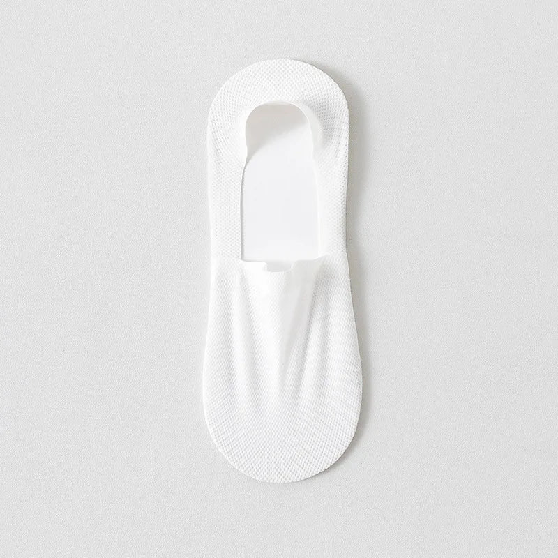 1/3/5 Pairs High-Quality Men Cotton Boat Socks Summer Thin Breathable Solid Color Silicone Anti Slip Low Top Invisible Socks