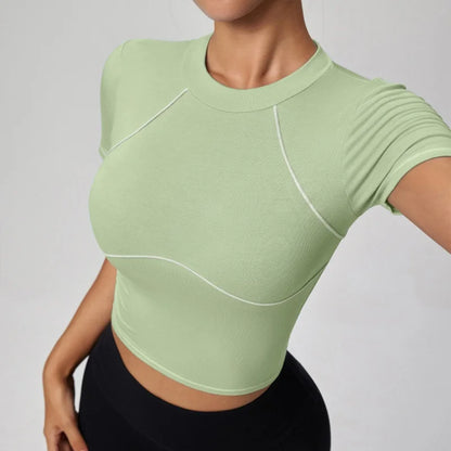 Women Yoga Shirt - Breathable Long Sleeve Blouse | Fitness Crop Top Workout Sportswear