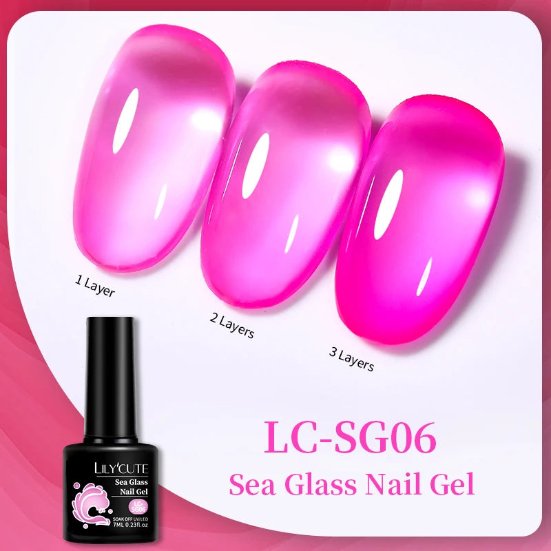 Gel Nail Polish - LILYCUTE UV Gel Varnish 7ML | Soak Off, Long Lasting Colors