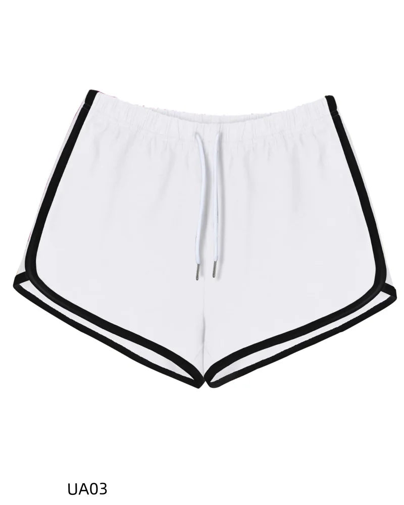 Summer Women's Casual Solid Cotton Shorts Yoga Gym Workout Fitness Pants Loose Student Comprehensive Training Short