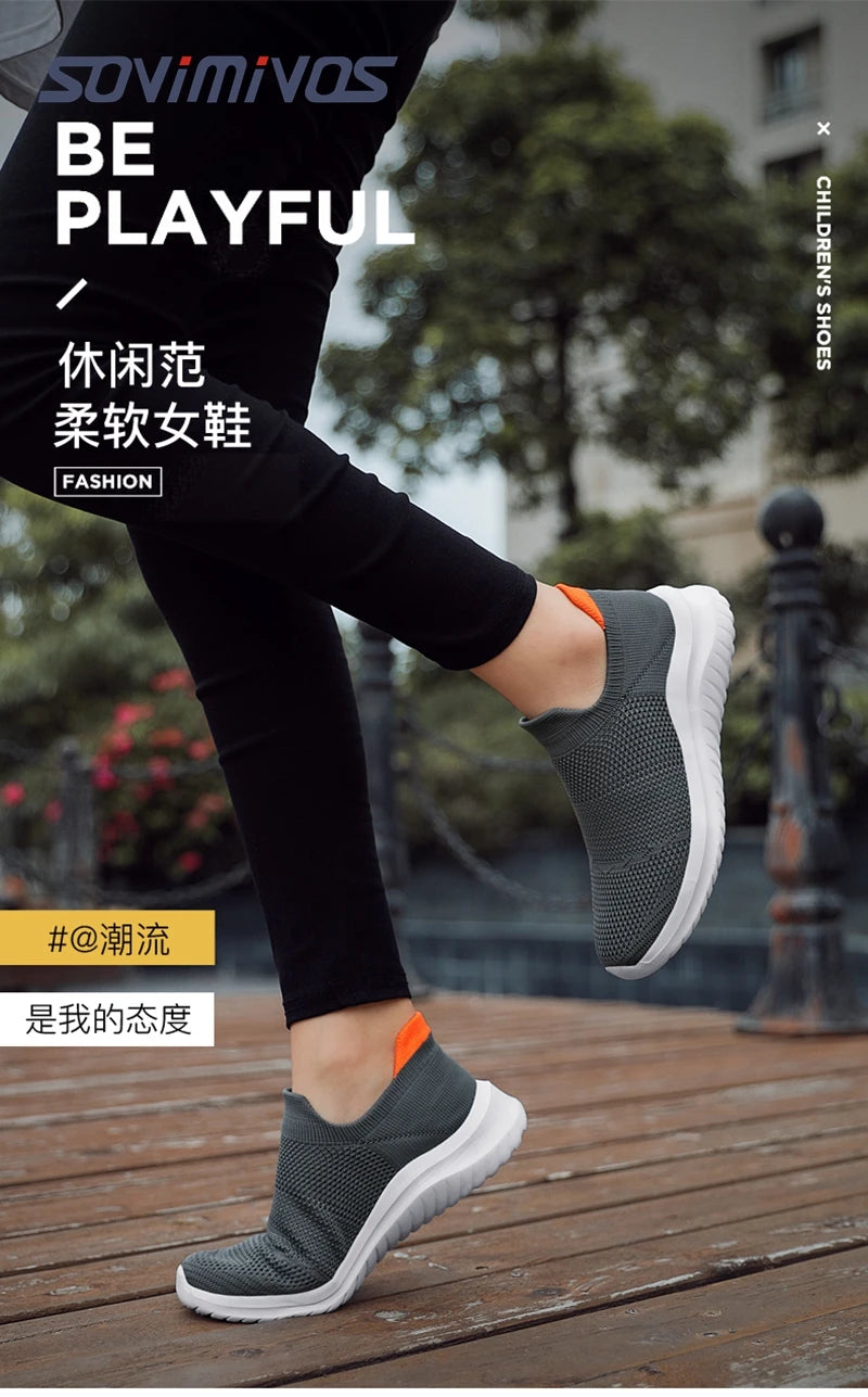 Outdoor Super Light Men Sneakers Fashion Breathable Running Sport Shoes Quality Slip-on Unisex Athletic Footwear 2022 Hot Sale