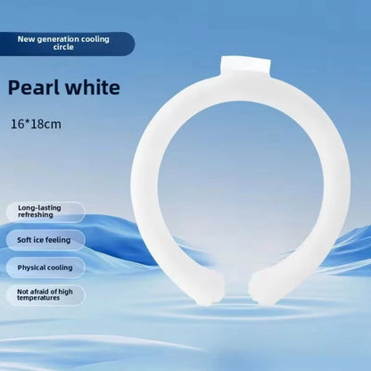 1 Pcs Cooling Neck Wraps, Reusable Ice Neck Cooler Wearable Neck Cooling Tube Neck Cooling Ring Hands Free Gel for Hot Weather