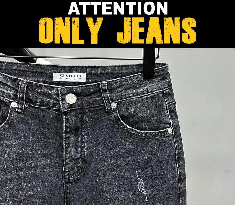 Men's Denim Shorts - Casual Summer Knee Length Black Boyfriend Five Pocket Soft Fabric