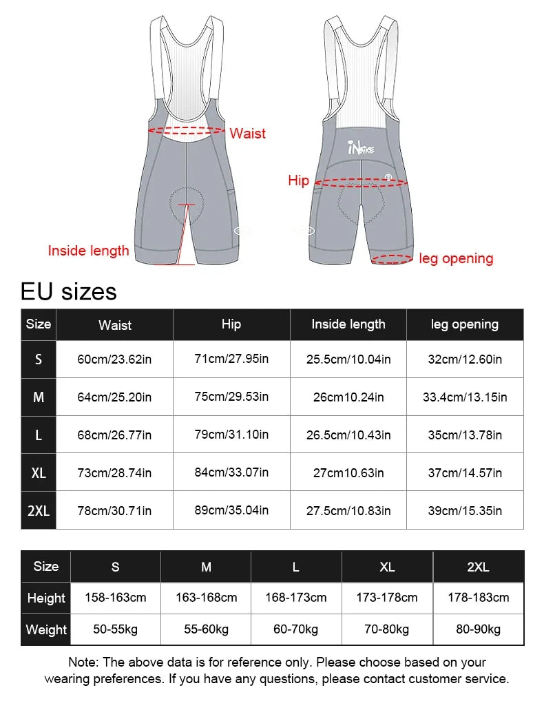 Men's Cycling Jersey Set - Quick Dry Long Sleeve Jersey & Mountain Bike Bib Shorts