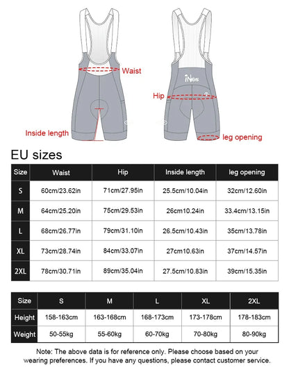 Men's Cycling Jersey Set - Quick Dry Long Sleeve Jersey & Mountain Bike Bib Shorts
