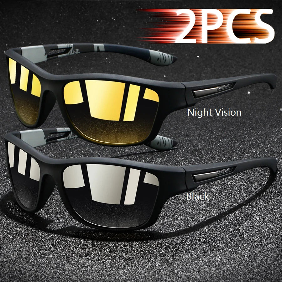 Vintage Sports Sunglasses - UV400 Cycling Fishing Running Eyewear for Men and Women