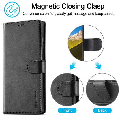 Business Leather Case for Samsung Galaxy S26 S25 Ultra S24 S23 FE S22 S21 S20 S10 Plus Note 20 + Flip Wallet Card Holder Cover