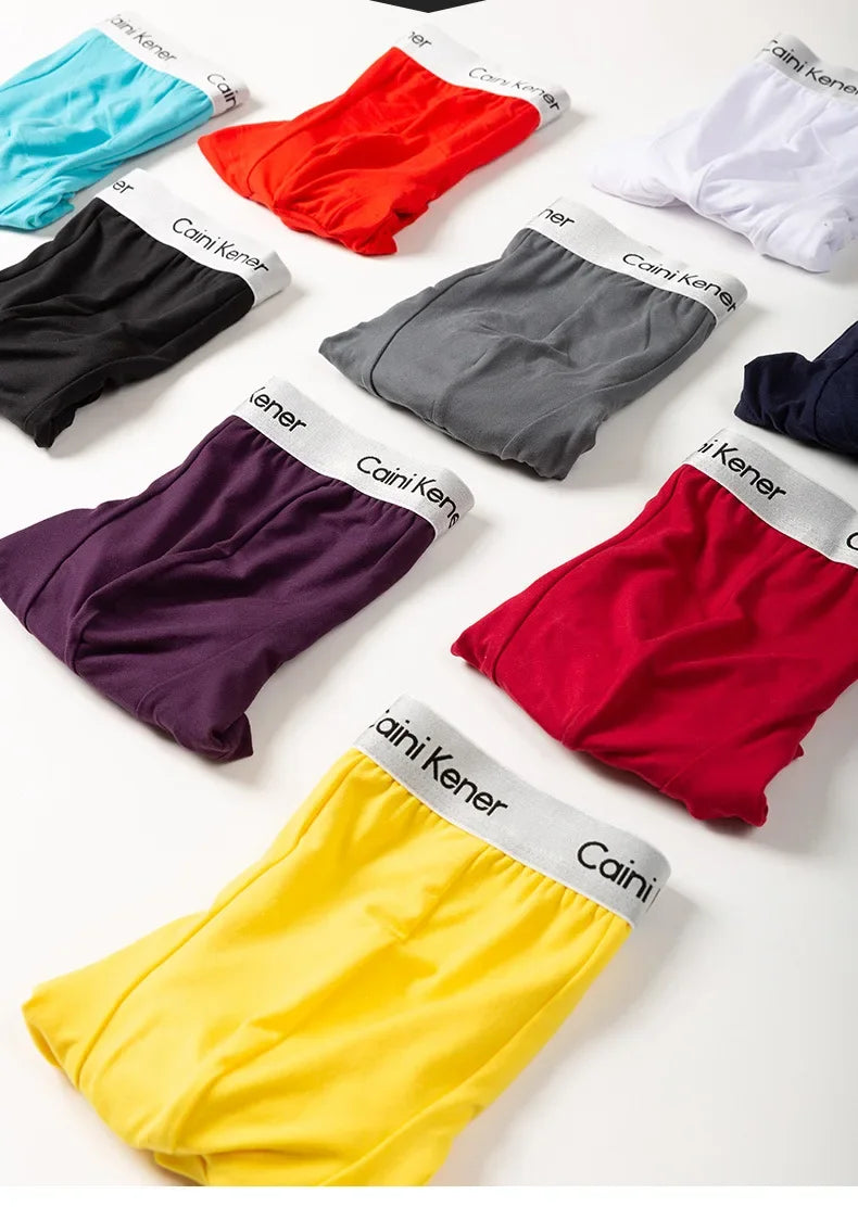 Mens Boxer Shorts - 5 Pack Breathable Soft Underwear Classic Black