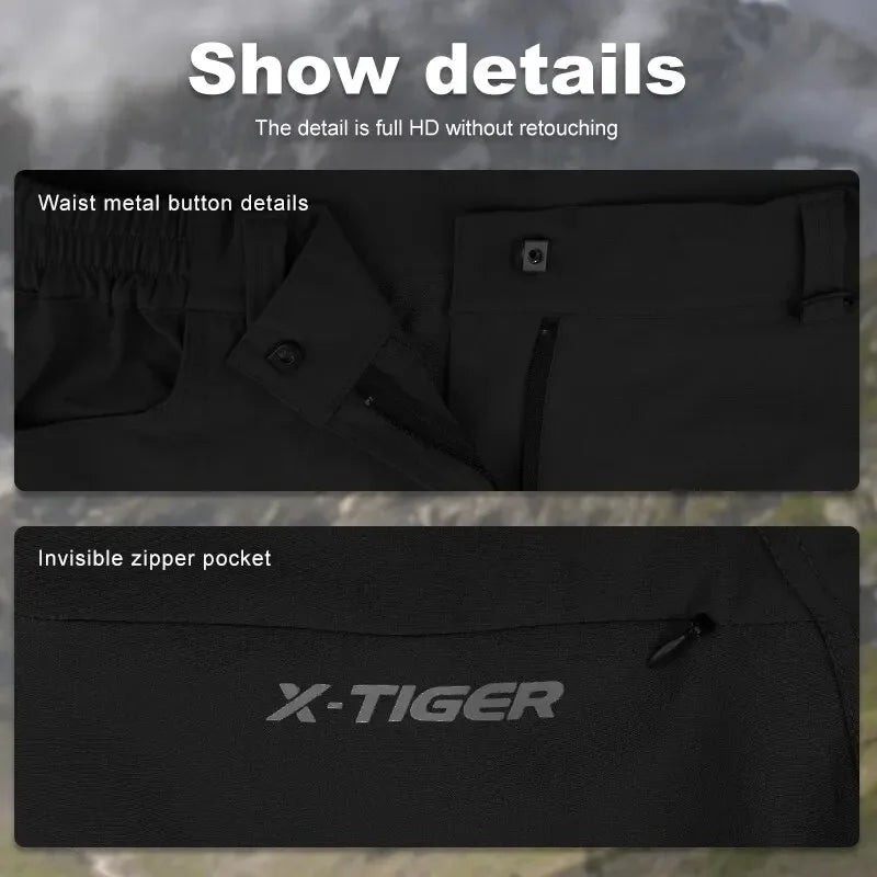 Mountain Bike Shorts – Breathable Multi-Pocket Cycling Shorts with Elastic Waistband