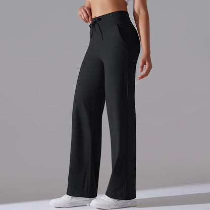 Yoga Straight Leg Sweatpant Straight Leg Women's Loose Tracksuit Pants Wide Leg Outdoor Gym Runing Casual Tracksuit Pants