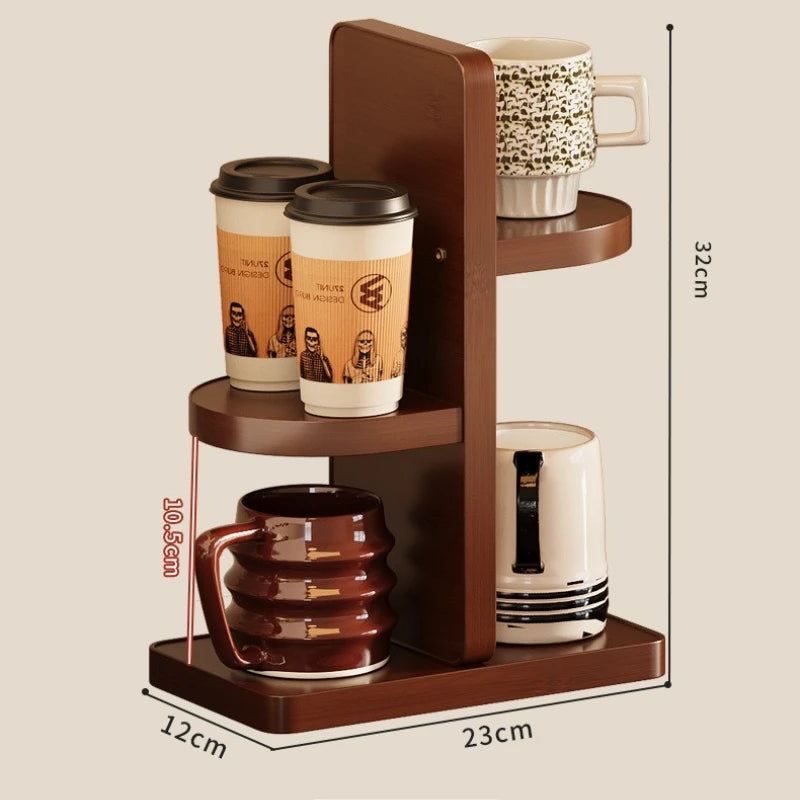 Multifunctional Desktop Multi-layer Cup Holder Office Simple Small Flower Stand Kitchen Countertop Rack Seasoning Storage Rack