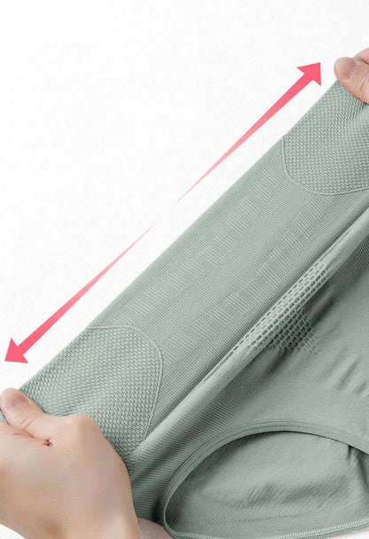 High Waisted Compression Lady Panties for Women Strong Hip Lifting Underwear Graphene Antibacterial Cotton Crotch Female Briefs