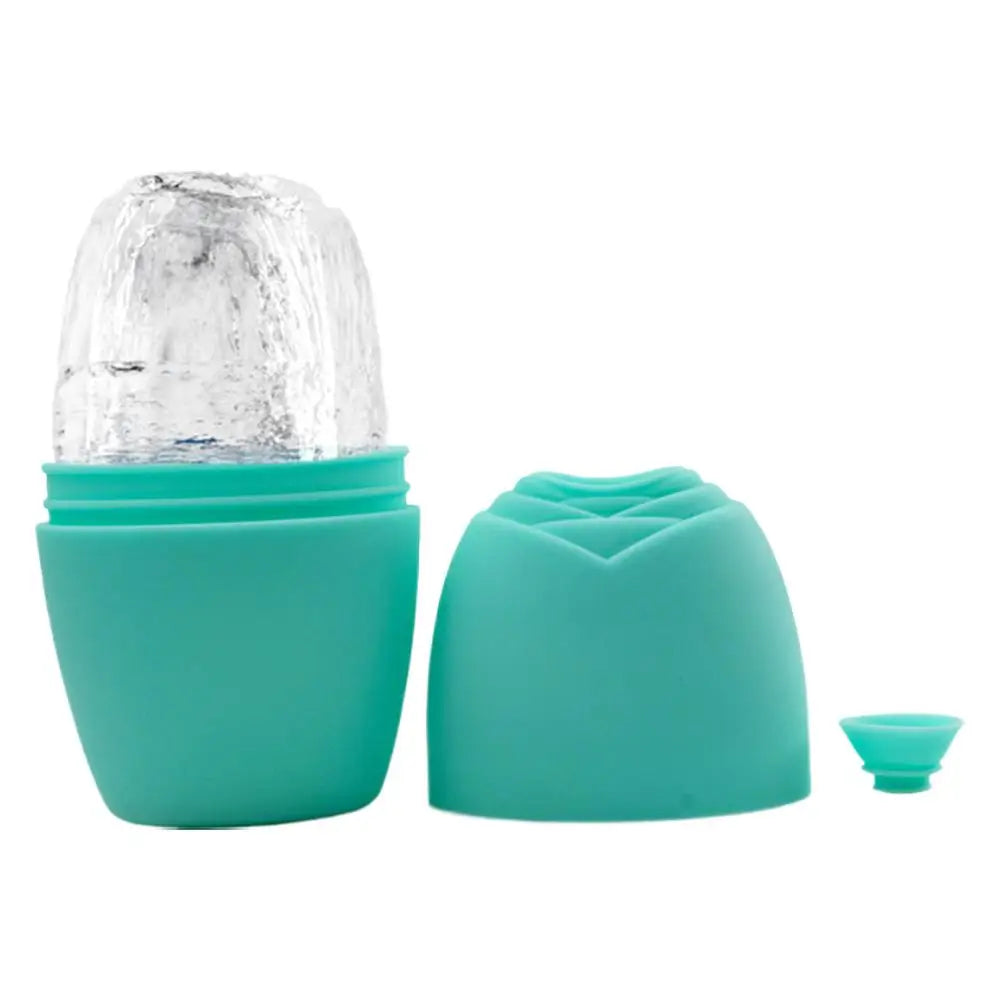 Summer Reusable Ice Face Roller Ice Cube Beauty Massage Silicone Ice Mold For Eye Puffiness Ice Facial Roller Shrink Pores