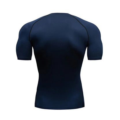 Men's Compression Shirt - Breathable Bodybuilding Tee | Quick Dry Workout Top