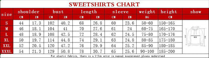 New Harajuku Fashion Gothic Letter Printed Casual Hoodie Zipper Hoodie Street Shirt Sportswear Fashion Men's and Women's Jacket