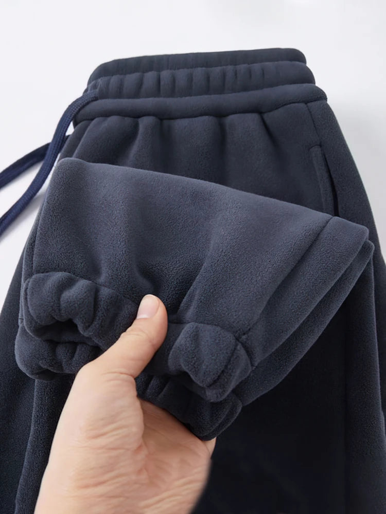 Winter Warm Fleece Jogger Pants Men Thicken Autumn Sport Jogging Sweatpants Outdoor Walking Casual Gary Trousers