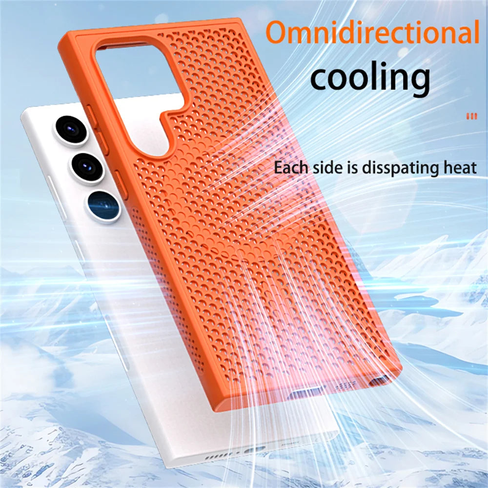 Magnetic For Magsafe Heat Dissipation Phone Case For Samsung S26 S25 S24 S23 Ultra S22 Plus FE Luxury Shockproof Protector Cover