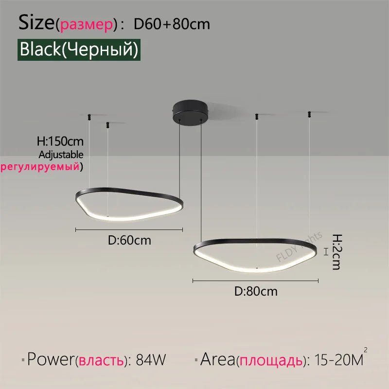 Modern Pendant Lamp – Nordic Modern Lighting | Forged Iron Fixture, Black Lampshade