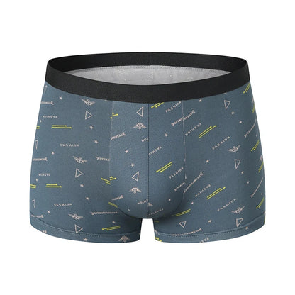Mens 10-Piece Fashion Underwear Set - Comfortable Large Size Printed Boyshorts