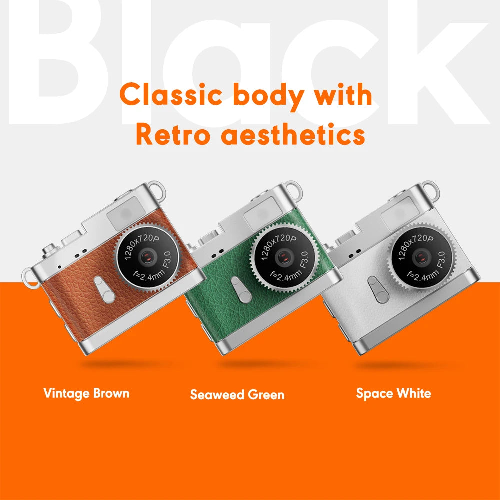 Mini Keychain Camera - 1080P Portable Mini Camcorder With Display & Loop Recording