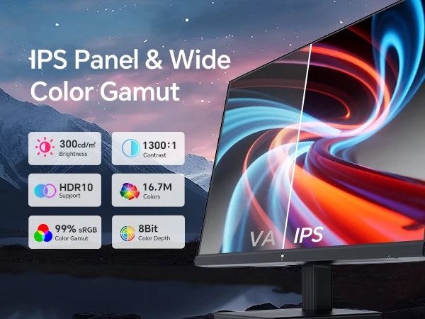 27 Inch Computer Monitor - QHD Display | IPS Panel Monitor | 120Hz Refresh Rate