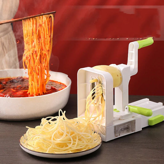 Potato Noodle Maker - Stainless Steel Vegetable Spiralizer | Multifunction Vegetable Slicer