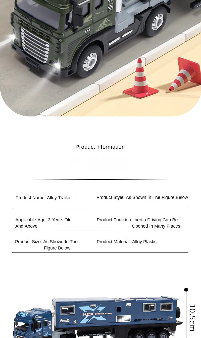 2025 Hot 39cm Car Model Toys for Children Kids Games Boys Motor Home Christmas Train Alloy Cars At Scale Girl Gifts with Light