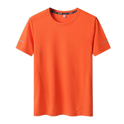 Plus Size Men's T-Shirts - Summer Big Tops | Quick Dry Slim Fit Mesh Tee