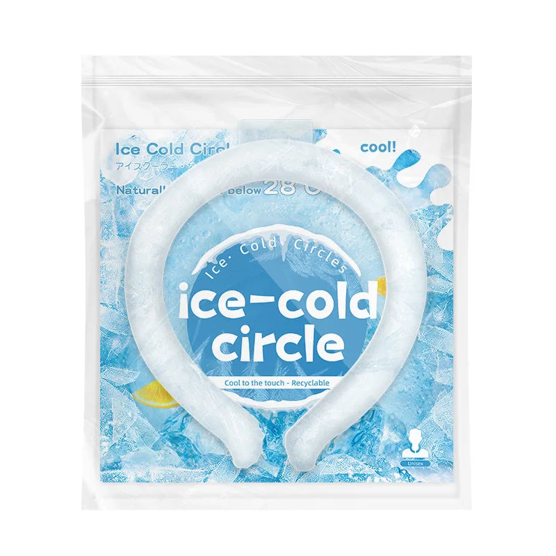 Ice Pack Wrap Neck Cooling Tube Reusable Wearable Gel for Hot Weather Comfortable Ice Ring Neck Cooler Summer Cooling Products