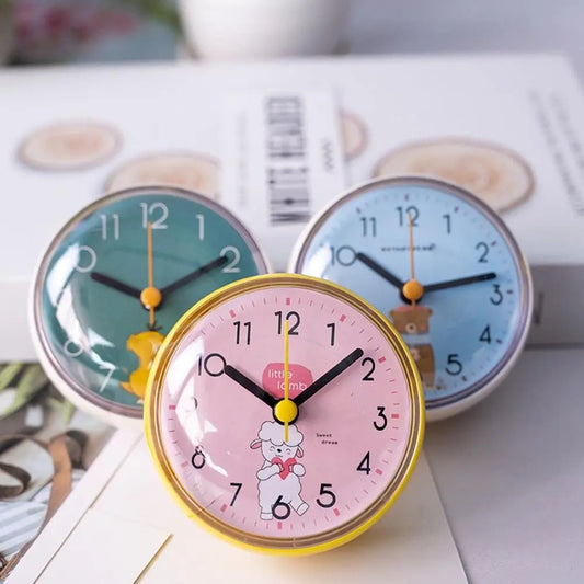 Mini Waterproof Wall Clock - Anti-Fog Quartz Clock for Bathroom and Kitchen