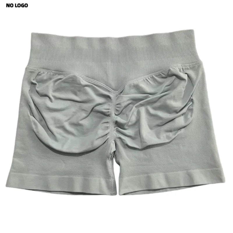 Women Sports Shorts - Low Waist Elastic Band Gym Biker Scrunch Fitness 4.5''