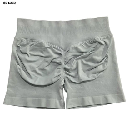 Women Sports Shorts - Low Waist Elastic Band Gym Biker Scrunch Fitness 4.5''