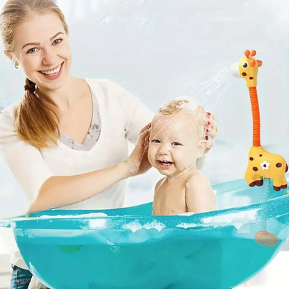 Deer Sprinkler Shower, Giraffe Scalable 360 degree Rotating Children's Shower, Shower, and Water Playing Toy