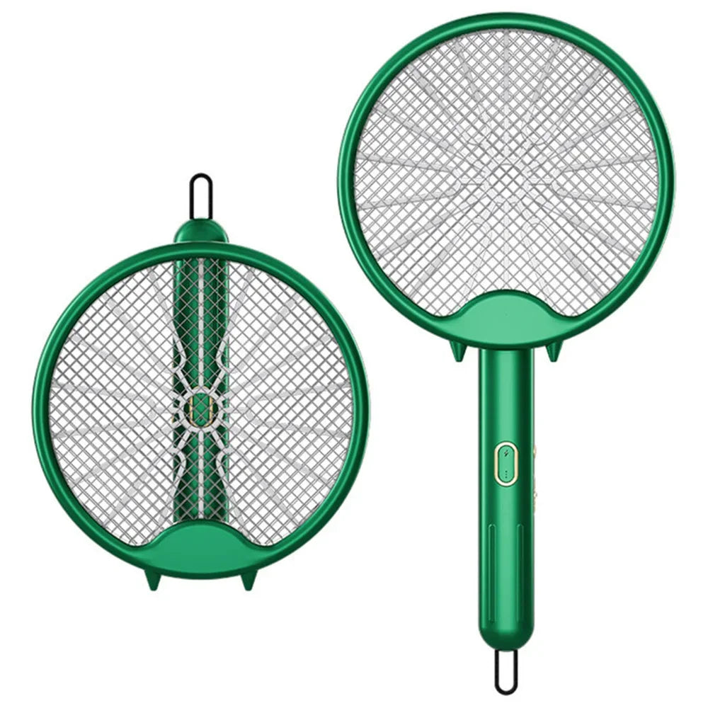 USB Mosquito Killer 3000V Electric Racket Foldable Insect Zapper Fly Swatter Rechargeable Bug Repellent Lamp Outdoor