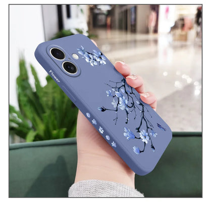 Blooming Orchid Phone Case For iPhone 17 17 Air 16 16e 15 14 13 12 11 Plus Pro Max Mini Silicone Cover