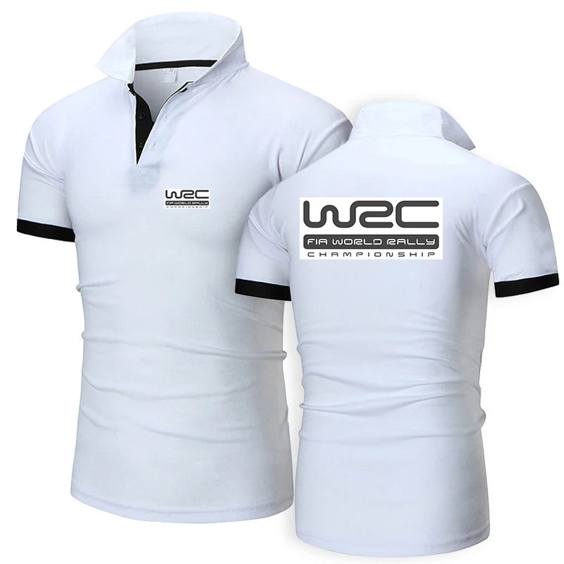 World Rally Championship WRC New Fashion Polo Shirt Men Casual Turn Down Collar Short Sleeve Shirt Slim Fit Summer Tops Polo