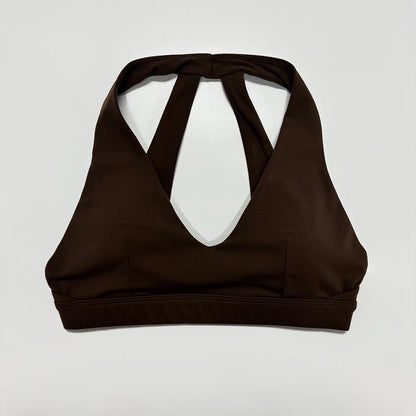 New Summer Women's Halter Sport Bra Shockproof Gym Running Bra Beautiful Back Yoga Crop Top Summer New Female Underwear