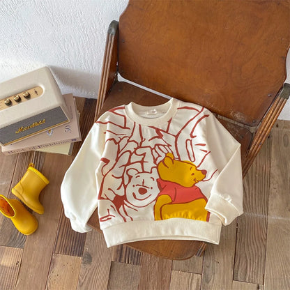 Disney Cartoon Hoodie - Autumn Long Sleeve Sweatshirt for Kids 6M-4Y