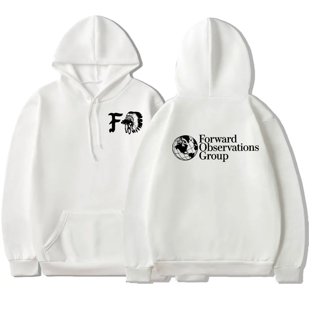 Vintage FOG Forward Observations Group Hoodie Skeleton Graphic Hooded Sweatshirts Male Gothic Punk Hoodies Harajuku Streetwear