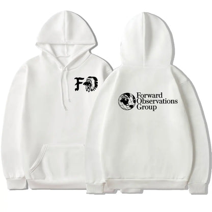 Vintage FOG Forward Observations Group Hoodie Skeleton Graphic Hooded Sweatshirts Male Gothic Punk Hoodies Harajuku Streetwear