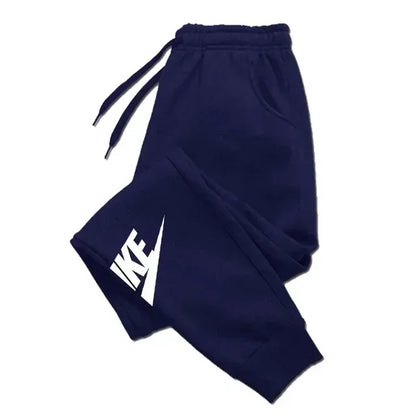 Men's printed pants, autumn and winter men's and women's running pants, sportswear and casual pants, fitness and gym sportswear