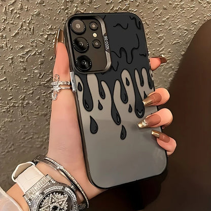 Love Heart Pattern Hard Case For Samsung S26 S25 Ultra S23 FE S22 S24 A57 A55 5G A56 A54 A53 A52S A36 A35 A34 A25 A16 Case Cover