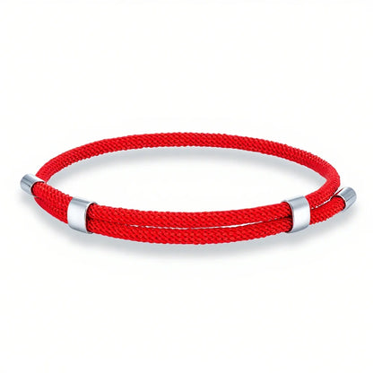 MKENDN Simple Style Men Women Bracelet 3mm Durable Marine Rope With Polished Steel Closure Jewelry Summer Beach Gifts