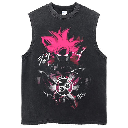 Dragon Ball Anime GYM Sleeveless Tshirt Vintage Sports Tank Tops Streetwear Sleeveless Graphic Harajuku Cotton Vest T-Shirts