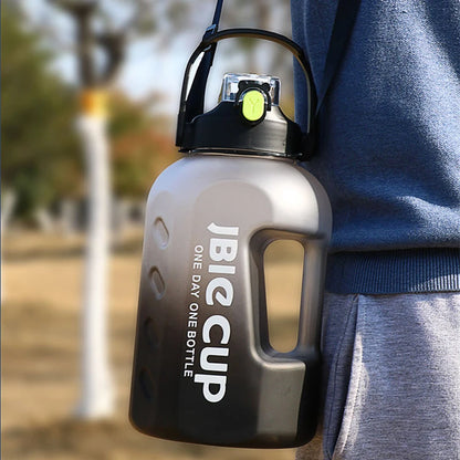 3 Liter Sports Water Bottle With Handle Large Capacity Fitness With Scale Gradient Kettle Outdoor Plastic Portable Water Bottle