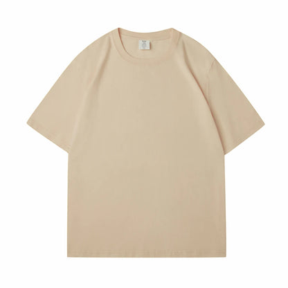 WAVLATII New Women Solid Cotton T shirts Female Dark Green Oversized Casual Soft Tees Unisex Short Sleeve Summer Tops