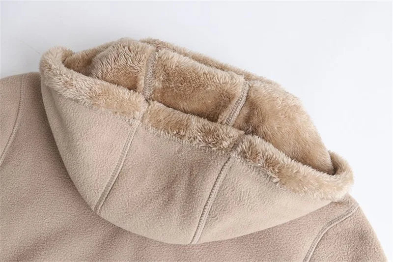 2023 Thicken Winter Sweatshirts Hoodies Jacket Women Polar Fleece Coats Zipper-up Casual Tops Middle-age Female Warm Overcoat