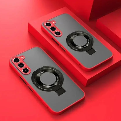 Luxury Matte Case For Samsung Galaxy S26 S25 Edge S24 FE S23 S22 S21 Ultra Plus A56 A26 A36 A16 A15 Magnetic Magsafe Cover